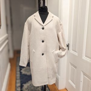 Everlane Wool Cocoon Coat New with Tags Winter White